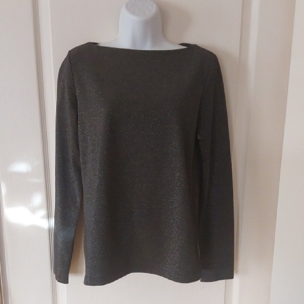 Joe Fresh Charcoal Sparkle Top